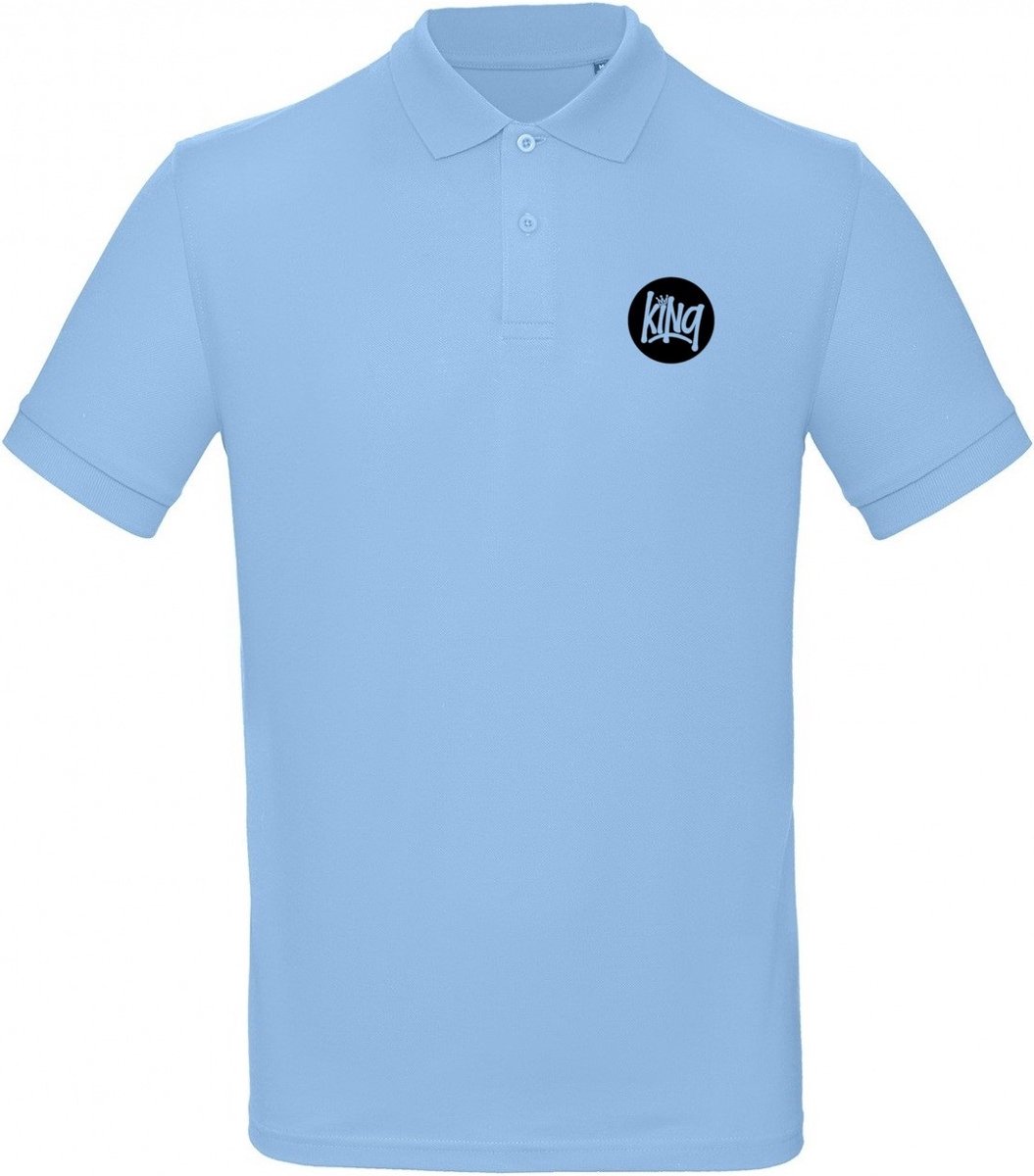 Organic Polo King Logo | Poloshirt | Zomer | Zomershirt | Biologisch | Maat L